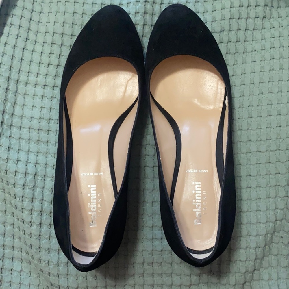 Women’s black suede shoes